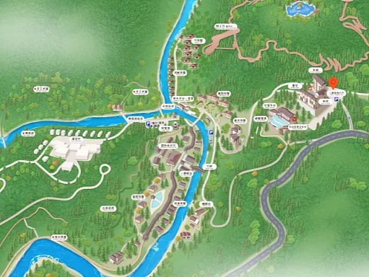 玛沁结合景区手绘地图智慧导览和720全景技术，可以让景区更加“动”起来，为游客提供更加身临其境的导览体验。